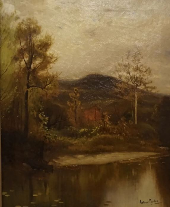 Hudson River landscape by Arthur Parton