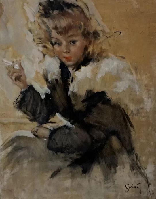 Portrait of a Young Lady by Grisnot